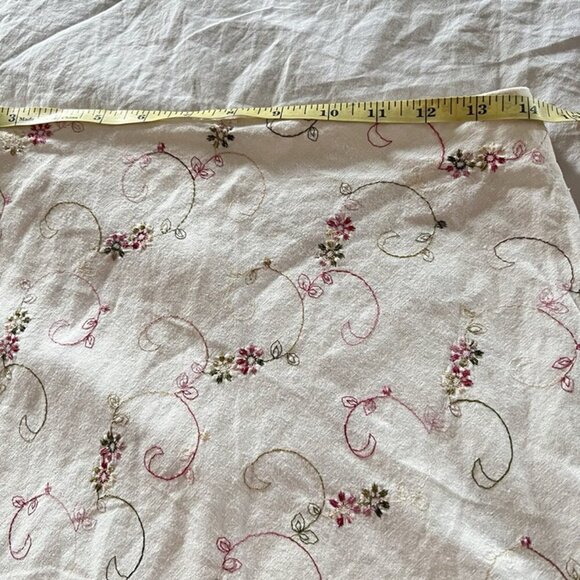 VTG Studio Y Embroidered Mini Skirt 5 / 6 Floral A-line Coquette Festival Y2k - Picture 6 of 8